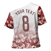 Personalized Portugal Football Selecao das Quinas Cross Shoulder Shirt Rooster Mascot Patriotic Ornate
