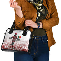 Portugal Football Selecao das Quinas Shoulder Handbag Rooster Mascot Patriotic Ornate