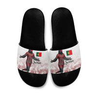 Portugal Football Selecao das Quinas Slide Sandals Rooster Mascot Patriotic Ornate