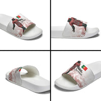 Portugal Football Selecao das Quinas Slide Sandals Rooster Mascot Patriotic Ornate