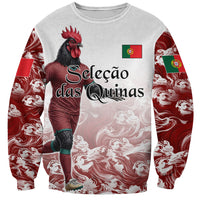 Personalized Portugal Football Selecao das Quinas Sweatshirt Rooster Mascot Patriotic Ornate