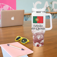 Portugal Football Selecao das Quinas Tumbler With Handle Rooster Mascot Patriotic Ornate