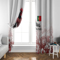 Portugal Football Selecao das Quinas Window Curtain Rooster Mascot Patriotic Ornate