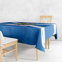 Scotland Tablecloth with Blue Saltire Flag with Thistle Flowers Highland Landscape and Land of Thistle and Stone - Wonder Print Shop