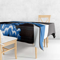 Scotland Lion Tablecloth with Blue and White Saltire and Tartan Pattern - Wonder Print Shop