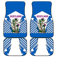 Scotland Thistle and Saltire Car Mats with Blue and White National Design - Wonder Print Shop