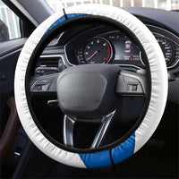 Scotland Thistle and Saltire Steering Wheel Cover with Blue and White National Design - Wonder Print Shop