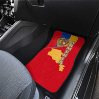 Armenia Flag Car Mats with National Coat of Arms and Map Design - Wonder Print Shop