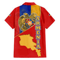 Armenia Flag Family Matching Long Sleeve Bodycon Dress and Hawaiian Shirt with National Coat of Arms and Map Design - Wonder Print Shop
