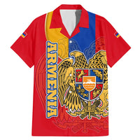 Armenia Flag Family Matching Mermaid Dress and Hawaiian Shirt with National Coat of Arms and Map Design - Wonder Print Shop