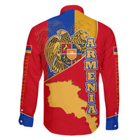 Armenia Flag Family Matching Tank Maxi Dress and Hawaiian Shirt with National Coat of Arms and Map Design - Wonder Print Shop