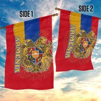 Armenia Flag Garden Flag with National Coat of Arms and Map Design - Wonder Print Shop