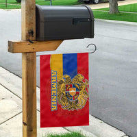 Armenia Flag Garden Flag with National Coat of Arms and Map Design - Wonder Print Shop