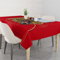 Armenia Flag Tablecloth with National Coat of Arms and Map Design - Wonder Print Shop