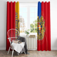 Armenia Flag Window Curtain with National Coat of Arms and Map Design - Wonder Print Shop