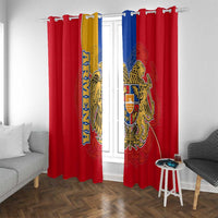 Armenia Flag Window Curtain with National Coat of Arms and Map Design - Wonder Print Shop