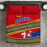 Armenia Traditional Pattern Bedding Set with Floral Motif and National Flag Design - Wonder Print Shop
