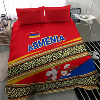 Armenia Traditional Pattern Bedding Set with Floral Motif and National Flag Design - Wonder Print Shop