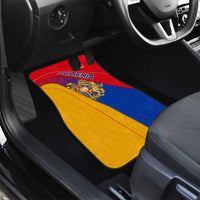 Armenia Flag Colors Car Mats with National Emblem and Map Design - Wonder Print Shop