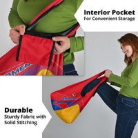 Armenia Flag Colors Grocery Bag with National Emblem and Map Design - Wonder Print Shop