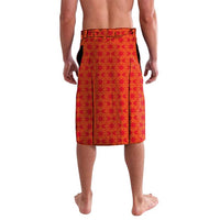 Armenia Flag-Inspired Lavalava with Ornamental Cross and Geometric Pattern Design - Wonder Print Shop