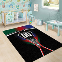 Personalized World Football 2026 Host Nations Area Rug USA Canada Mexico Soccer Trophy