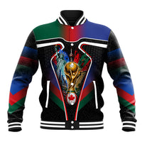 Personalized World Football 2026 Host Nations Baseball Jacket USA Canada Mexico Soccer Trophy