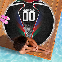 Personalized World Football 2026 Host Nations Beach Blanket USA Canada Mexico Soccer Trophy