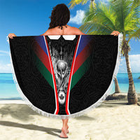 Personalized World Football 2026 Host Nations Beach Blanket USA Canada Mexico Soccer Trophy