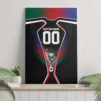 Personalized World Football 2026 Host Nations Canvas Wall Art USA Canada Mexico Soccer Trophy