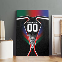 Personalized World Football 2026 Host Nations Canvas Wall Art USA Canada Mexico Soccer Trophy