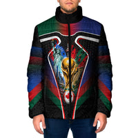 Personalized World Football 2026 Host Nations Padded Jacket USA Canada Mexico Soccer Trophy
