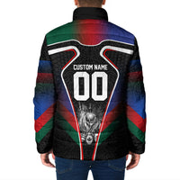 Personalized World Football 2026 Host Nations Padded Jacket USA Canada Mexico Soccer Trophy