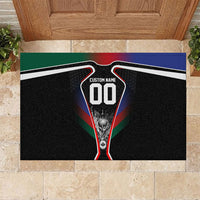 Personalized World Football 2026 Host Nations Rubber Doormat USA Canada Mexico Soccer Trophy