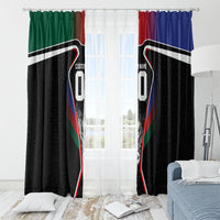Personalized World Football 2026 Host Nations Window Curtain USA Canada Mexico Soccer Trophy