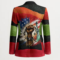 Happy 250th You Still Owe Us Black Pride Blazer Pan African Flag Broken Chains - Statue Of Liberty