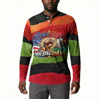 Happy 250th You Still Owe Us Black Pride Button Sweatshirt Pan African Flag Broken Chains - Statue Of Liberty
