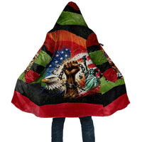 Happy 250th You Still Owe Us Black Pride Cloak Pan African Flag Broken Chains - Statue Of Liberty