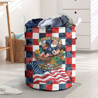 USA Soccer Summer Christmas In July Laundry Basket Summer Santa World Football 2026