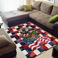 USA Soccer Summer Christmas In July Area Rug Summer Santa World Football 2026