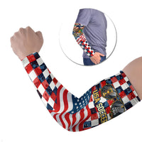 USA Soccer Summer Christmas In July Arm Sleeves Summer Santa World Football 2026