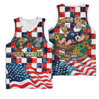 USA Soccer Summer Christmas In July Basketball Jersey Summer Santa World Football 2026