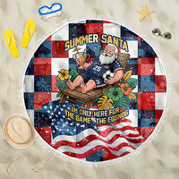 USA Soccer Summer Christmas In July Beach Blanket Summer Santa World Football 2026