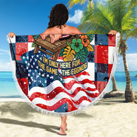 USA Soccer Summer Christmas In July Beach Blanket Summer Santa World Football 2026