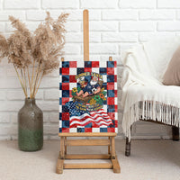 USA Soccer Summer Christmas In July Canvas Wall Art Summer Santa World Football 2026