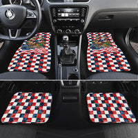 USA Soccer Summer Christmas In July Car Mats Summer Santa World Football 2026