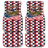USA Soccer Summer Christmas In July Car Mats Summer Santa World Football 2026