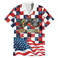 USA Soccer Summer Christmas In July Hawaiian Shirt Summer Santa World Football 2026