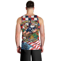 USA Soccer Summer Christmas In July Men Tank Top Summer Santa World Football 2026