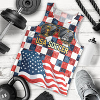 USA Soccer Summer Christmas In July Men Tank Top Summer Santa World Football 2026